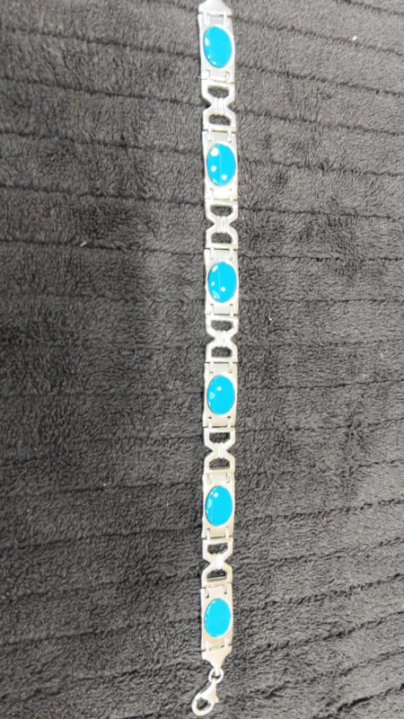 Men’s Stone Bracelet – Silver 925