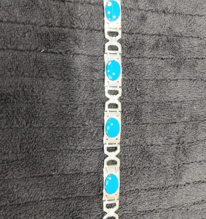 Men’s Stone Bracelet – Silver 925