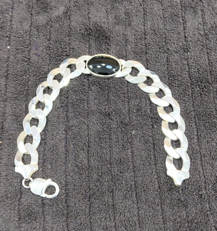 Salman Bracelet – Black Stone | Silver 925